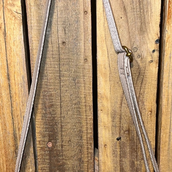 Fossil Gray Leather Shoulder Bag - Picture 8 of 11